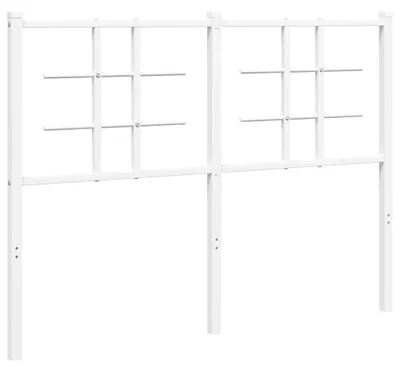 Produktbild von vidaXL Ersatz-Kopfteil Metall Weiß 120 cm