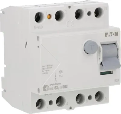Produktbild von 4P 63A 0,03A Differenzialschutzschalter Typ AC xPole Home HNC-63/4/003 194695