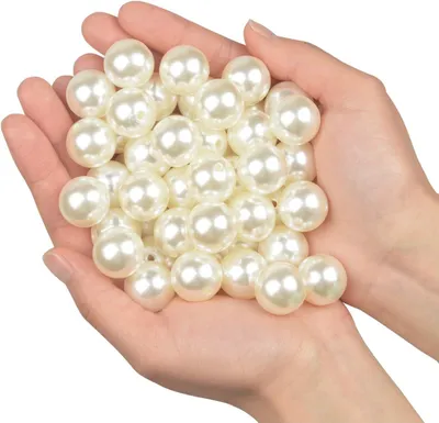 Obrázok produktu pre Leštené perly 45PCS, 20mm, plastové, na výplň vázy, DIY šperky, svadobná dekorácia