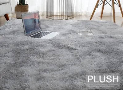 Produktbild von Flauschige Teppiche Hochflor Shaggy Teppich Langflor Wohnzimmer Pflegeleicht DHL