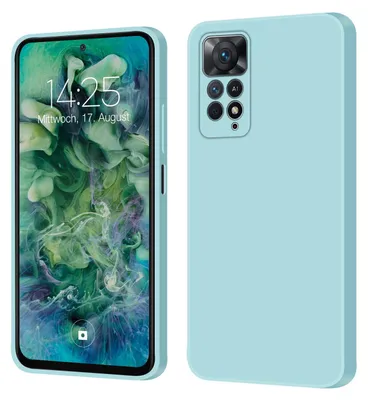Produktbild von Hülle für Xiaomi Redmi Note 11 Pro Case Cover Bumper Smartphone Softgrip Schutzhülle Farbe: Hellblau