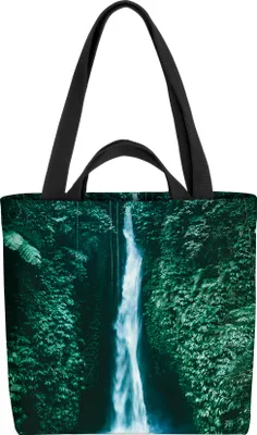 Produktbild von VOID Wasserfall Bali Indonesien Tasche 33x33x14cm,15l Einkaufs-Beutel Shopper Einkaufs-Tasche Bag