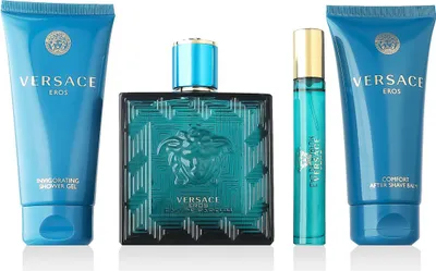Produktbild von Versace Eros Eau De Parfum Spray 100ml Set 4 Artikel