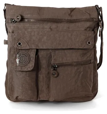 Image de Bag Street Sac à main pour femme Sac en nylon marron 31x10x33 OTJ206C