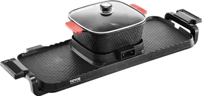 Immagine prodotto di Pentola elettrica con grill 2300 W 2 in 1 per barbecue senza fumo con pentola rimovibile