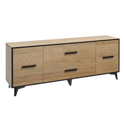 Produktbild von AX LIVING Sideboard mit Schubladen Fabriani 2T2S Eiche Riviera 179 cm