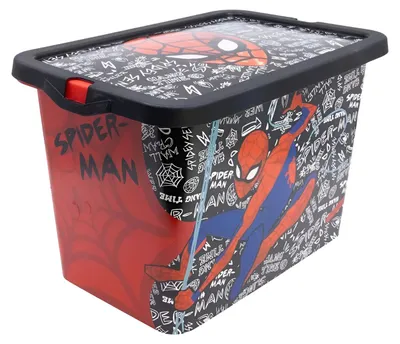Produktbild von Kunststoff-Aufbewahrungsbox für Spielzeug mit Deckel – Spiderman/2