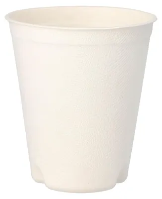 Produktbild von 500x Heißgetränkebecher aus Zuckerrohr "pure" 300 ml Ø 90mm