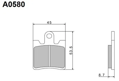 Immagine prodotto di NISSIN 2024/10 KH283, pastiglie freno semimetalliche di alta qualità (ECE R90), prodotte in Giappone (codice: 2P-265NS)