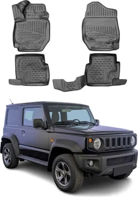 Produktbild von 2018-2021 Suzuki Jimny Fußmatten TPE Schwarz 4 tlg