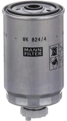 Produktbild von Kraftstofffilter MANN-FILTER WK 824/4 für LAND ROVER Defender SUV (L316) Anschraubfilter