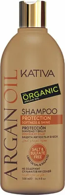 Produktbild von KATIVA ARGAN OIL Shampoo, 500 ml, Shampoo, Nicht-professionell, Frauen, trockenes Haar, Stumpfes Haar, Alle Farben