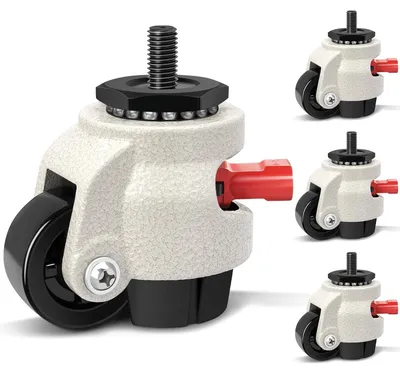 Produktbild von Schwere Möbelrollen - Verstellbare Höhe - Set von 4 - Tragfähigkeit 1000 kg