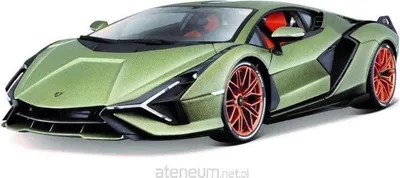 Zdjęcie produktu dla BBURAGO Lamborghini Sian FKP 37, Model super pojazdu, Wstępnie zmontowany, 1:18, Lamborghini Sian FKP 37, Każda płeć, Metal, Plastik