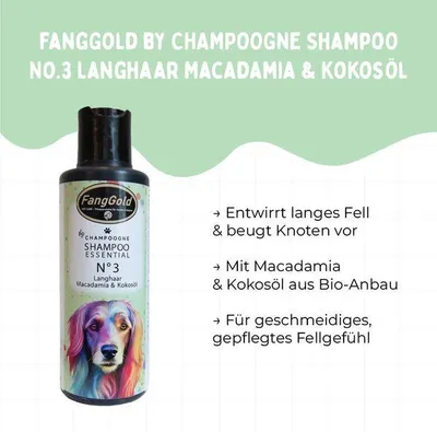 Produktbild von FangGold by CHAMPOOGNE Shampoo No.3 Langhaar Macadamia & Kokosöl