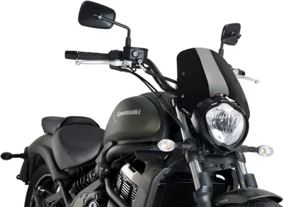 Immagine prodotto di Cupolino PUIG naked sport nero omologato ABE per Kawasaki