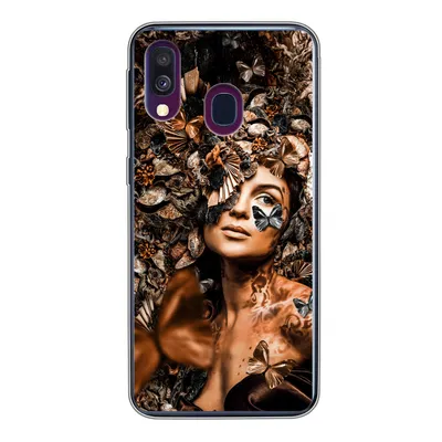 Produktbild von MuchoWow® Handyhülle Schutzhülle Hülle für Samsung Galaxy A40 Luxus - Frau - Collage Silikon Softcase Handy Hülle - Handy-Tasche
