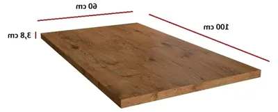 Produktbild von Küchenarbeitsplatte 100 cm 38 mm Eiche Lancelot