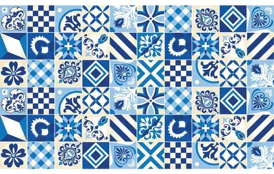 Immagine prodotto di Adesivi autoadesivi per piastrelle per cucina e bagno – 60 adesivi Azulejos in stile cemento – 60 adesivi 15 x 15 cm