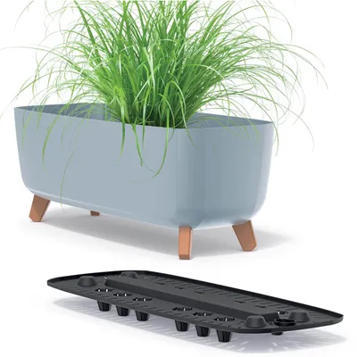 Zdjęcie produktu dla Donica Ogrodowa Na Nóżkach Na Balkon Taras 58 Cm