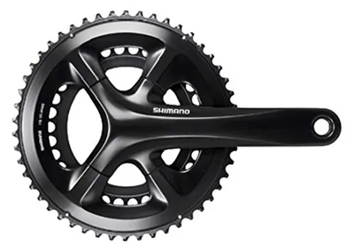 Produktbild von Shimano Rs510 Kurbelgarnitur Schwarz 172.5 mm / 50/34t Schwarz 172.5 mm