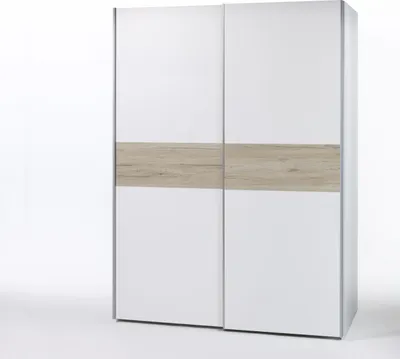 Produktbild von Kleiderschrank Salamanca 170cm mit 2 Türen - weiß/Eiche