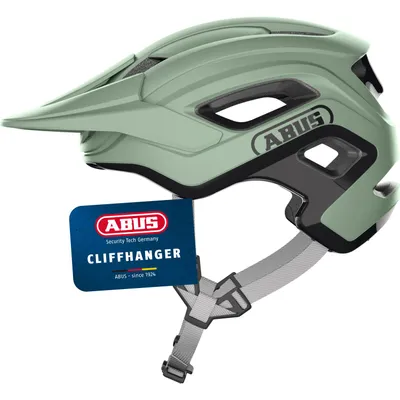 Produktbild von ABUS MTB-Helm CliffHanger - Fahrradhelm für anspruchsvolle Trails - mit großen Lüftungsöffnungen & TriVider Riemensystem - für Damen und Herren - Grün, Größe M