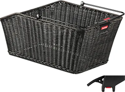 Zdjęcie produktu dla KLICKfix Structura GT, Tylne, Kosz rowerowy, Czarny, 18 l, 10 kg, 440 mm