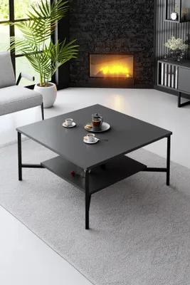 Produktbild von Skye Decor, Black Line - Anthracite, Black, Couchtische, Anthrazit, 80 x 40 x 80 cm