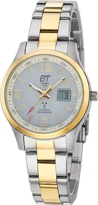 ETT Eco Tech Time ELS-11590-12M Damenuhr Funk Solar Drive Gobi Bicolor 1