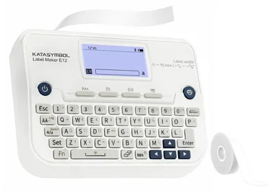 Immagine prodotto di Stampante per etichette Bluetooth - Tastiera QWERTZ - 4 rotoli - Bianco