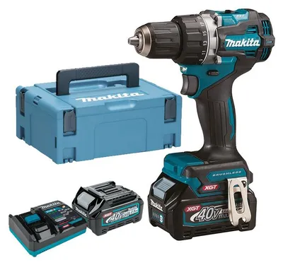 Image de Perceuse-visseuse 40V + 2 batteries 2,5Ah + chargeur + MAKPAC - MAKITA - DF002GD201