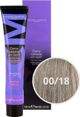 Produktbild von DCM Hair Color Cream Ammonia Free 00-18 Ash 100ml