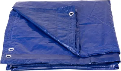 Produktbild von Plane Tarpaulin Poolco 5,5 m, 120 g/m, Abdeckplane, blau, rund, mit Ösen