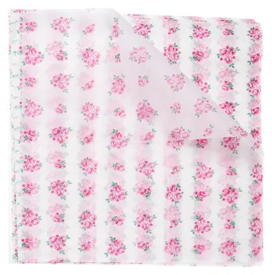 Wachspapier 50 Blatt, rosa Muster, 25x21,5 cm, fettabweisend