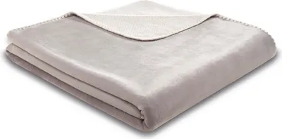 Produktbild von Biederlack Plaid mit Muschelsaum Soft&Cosy Farbe grey Größe 150 x 200
