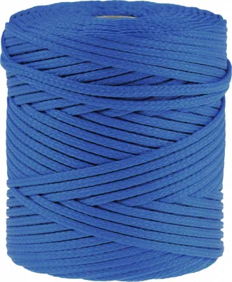 Produktbild von Polyester-Schnur 100m Kordel 4mm, PES Kordel Flechtschnur, Polyesterkordel, Farbe:intensiv blau