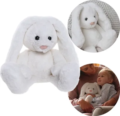Produktbild von Charlie Bears Hasenmaskottchen Bunny, aus der Bear&Me-Serie, 30 Zentimeter