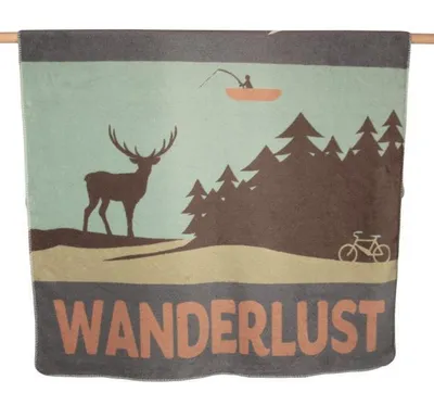 Produktbild von Kuscheldecke Wanderlust Farbe Lindgrün 150x200cm von David Fussenegger