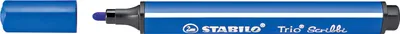 Zdjęcie produktu dla STABILO Trio Scribbi, 1 kol., Niebieski, Światłowód, 2 mm, Niebieski, Trójkąt