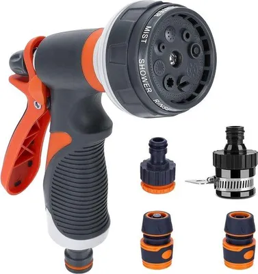 Obrázok produktu pre Famanu ručná sprcha na záhradu s 8 funkciami – vysoký tlak, nastaviteľná