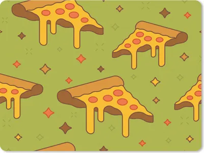 Produktbild von MuchoWow® Mauspad Mousepad Illustration von Pizzasalamistücken 23x19 cm - Mousepads - Maus Mat - Pad - Mausunterlage - Schreibtischunterlage - Mauspad