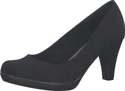 Produktbild von MARCO TOZZI Damen Pumps Textil runde Form Trichterabsatz 2-22411-20, Größe:40 EU, Farbe:Schwarz