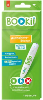 Produktbild von 120 BOOKii® Aufnahme-Sticker neutral Paket 2, Nr. 127-246