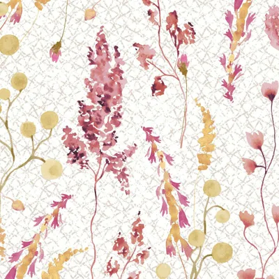 Produktbild von Paper + Design Servietten - Herbstblütenmuster, Mehrfarbig, Papier, Muster, 330 mm, 330 mm, 16,5 cm