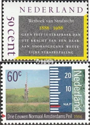 Produktbild von Briefmarken Niederlande 1986 Mi 1285-1286 (kompl.Ausg.) postfrisch Jahresereignisse