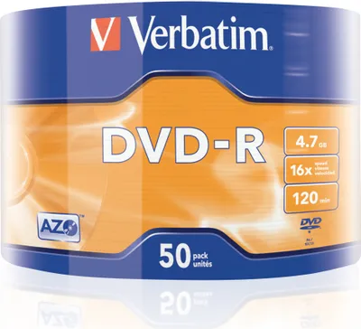 Produktbild von VERBATIM 43788 Matt Silber DVD-R 16X 4.7GB Rohling