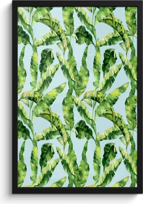 Produktbild von MuchoWow® MuchoWow® Gerahmtes Poster Blätter - Vintage - Collage 40x60 cm - Poster mit zchwarzem Bilderrahmen - Papierdruck - Wandbilder