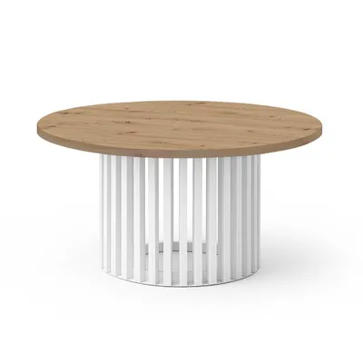 Produktbild von DOVER Couchtisch, 60 cm, minimalistisch und zeitlos - Eiche Artisan/Weiß