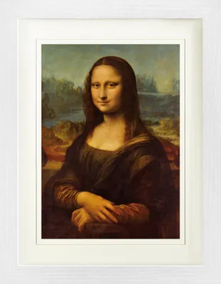 Produktbild von Leonardo Da Vinci Gerahmtes Bild Mit Edlem Passepartout | Wand-Bilder | Im Bilderrahmen - Mona Lisa, 1503-1506 (40 x 30 cm)